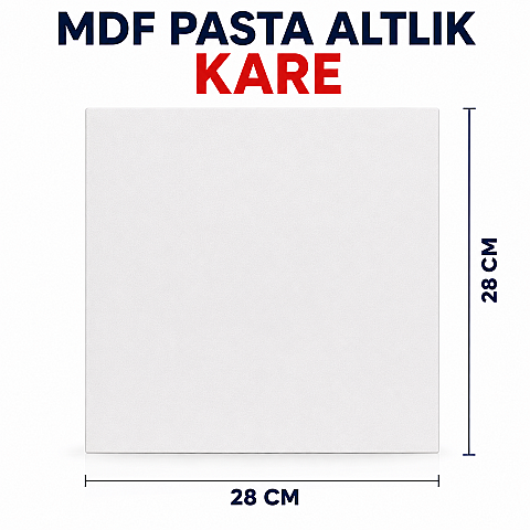 MDF PASTA ALTLIK KARE 28*28 - 1