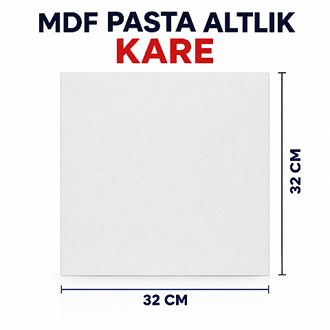 MDF PASTA ALTLIK KARE 32*32 CM - 1