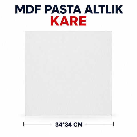 MDF PASTA ALTLIK KARE 34*34 CM - 1