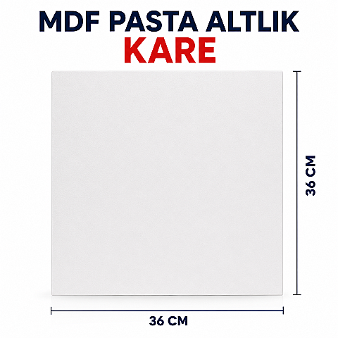 MDF PASTA ALTLIK KARE 36*36 CM - 1