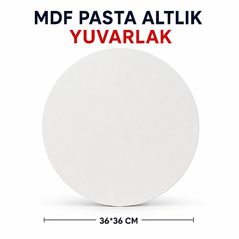 MDF PASTA ALTLIK YUVARLAK 36*36 CM - 1