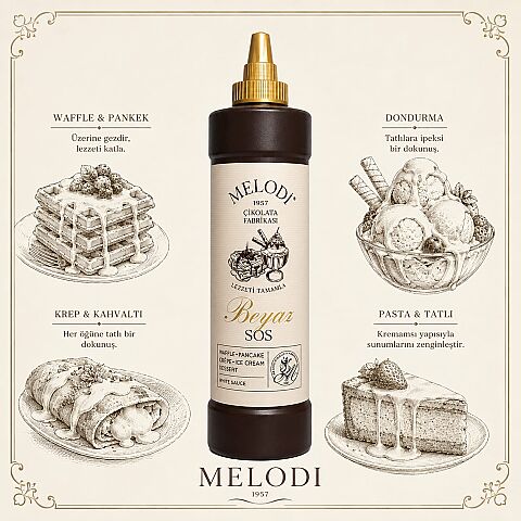 MELODİ WAFFLE SOS BEYAZ 300 GR - 2