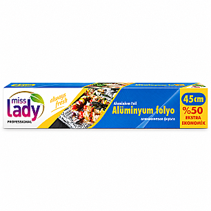 MİSS LADY ALÜMİNYUM FOLYO 45*50 MT - MİSS LADY