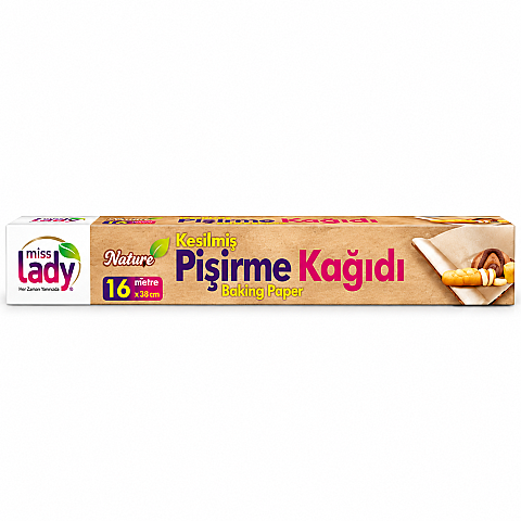MİSS LADY NATURA KRAFT KUTULU PİŞİRME KAĞIDI 16 ADET - 1