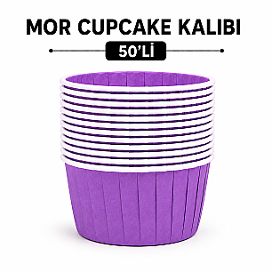 MOR CUPCAKE KALIBI 50'Lİ - 