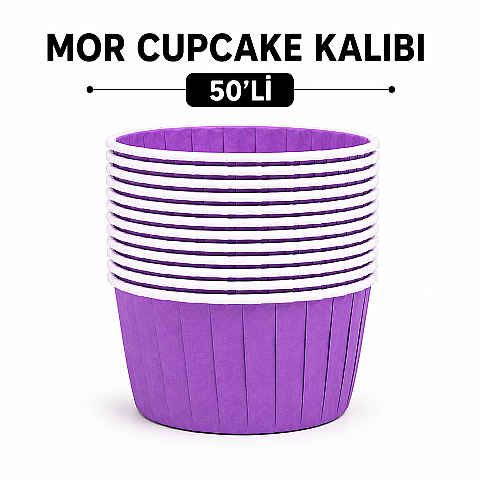 MOR CUPCAKE KALIBI 50'Lİ - 1
