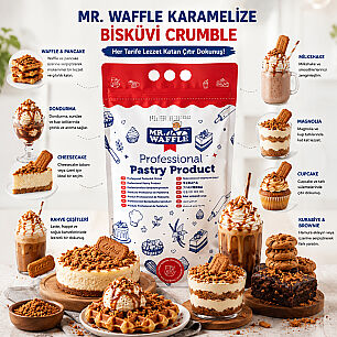 MR.WAFFLE KARAMELİZE BİSKÜVİ CRUMBLE 2 KG - 2