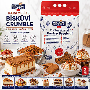 MR.WAFFLE KARAMELİZE BİSKÜVİ CRUMBLE 2 KG - 2