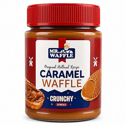 MR.WAFFLE SPREAD CRUNCHY SÜRÜLEBİLİR BİSKÜVİ EZMESİ 360 GR 1*12 - 1