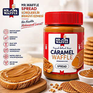 MR.WAFFLE SPREAD SÜRÜLEBİLİR BİSKÜVİ EZMESİ 360 GR 1*12 - 2