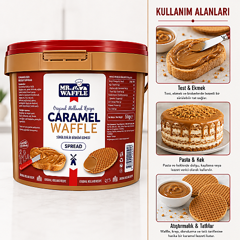 MR.WAFFLE SÜRÜLEBİLİR BİSKÜVİ EZMESİ 5 KG - 2