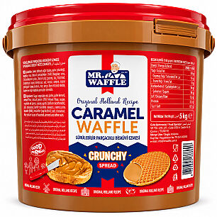 MR.WAFFLE SÜRÜLEBİLİR PARÇACIKLI BİSKÜVİ EZMESİ 5 KG - MR.WAFFLE