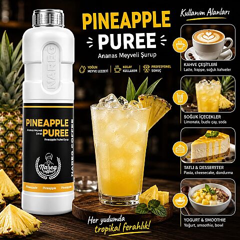 NAREG PÜRE MEYVE ŞURUBU ANANAS 750 ML - 2
