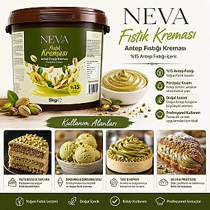 NEVA ANTEP FISTIKLI KREMA %15 5 KG - 2