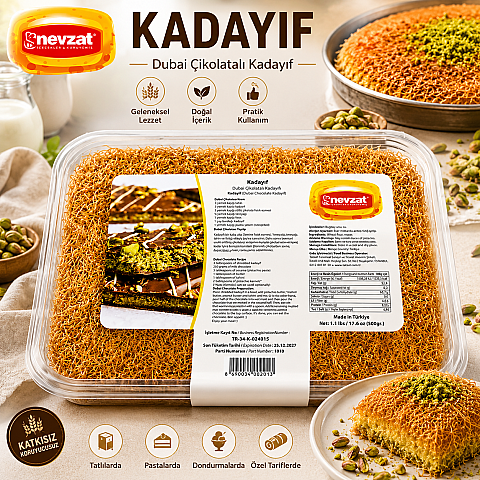 NEVZAT DUBAİ ÇİKOLATA KADAYIFI 500 GR - 2