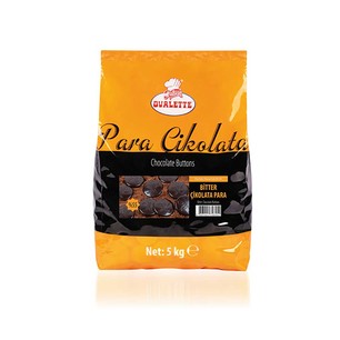 OVALETTE BİTTER PARA (PUL) ÇİKOLATA 5 KG - OVALETTE