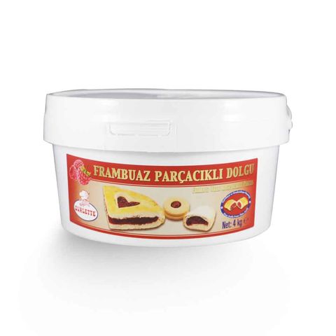 OVALETTE FRAMBUAZ PARÇACIKLI DOLGU 4 KG