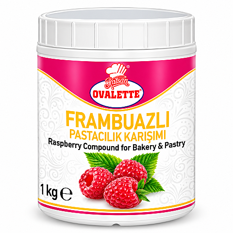 OVALETTE FRAMBUAZLI SOS 1 KG MEYVE ÖZÜ - 1