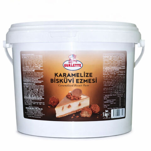 OVALETTE KARAMELİZE BİSKÜVİ EZMESİ 5 KG - 1