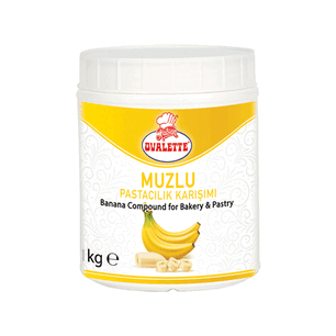 OVALETTE MUZ AROMALI SOS 1 KG MEYVE ÖZÜ - OVALETTE