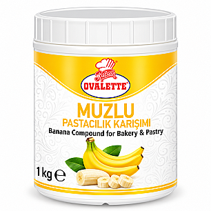 OVALETTE MUZ AROMALI SOS 1 KG MEYVE ÖZÜ - OVALETTE