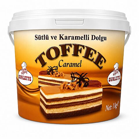 OVALETTE TOFFE SÜTLÜ KARAMELLİ PASTA KREMASI DOLGU 7 KG - 1