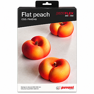 PAVO FLEX FLAT PEACH 74x70x37h (ŞEFTALE SİLİKON KALIPI ) PX43145 - CESİL