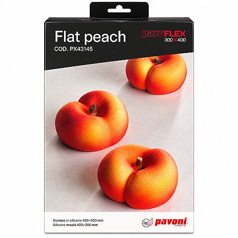 PAVO FLEX FLAT PEACH 74x70x37h (ŞEFTALE SİLİKON KALIPI ) PX43145 - 1