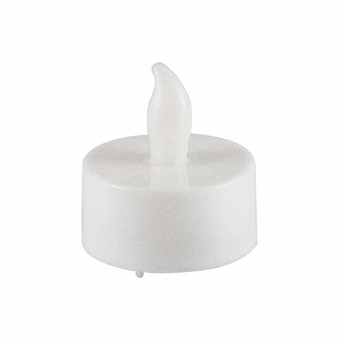 PİLLİ LED IŞIKLI MUM BEYAZ 3,8*4 CM - 1