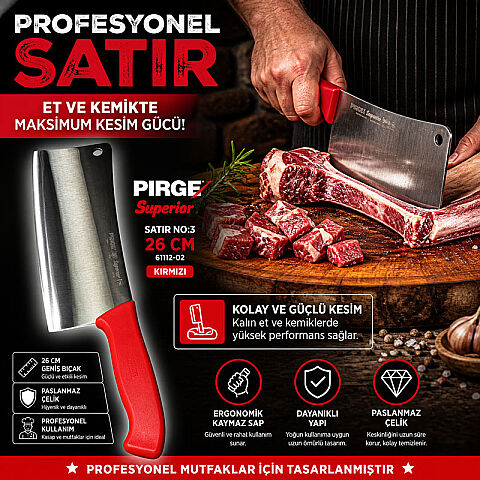 PİRGE SUPERIOR SATIR NO:3-26 CM 61112-02 KIRMIZI - 2