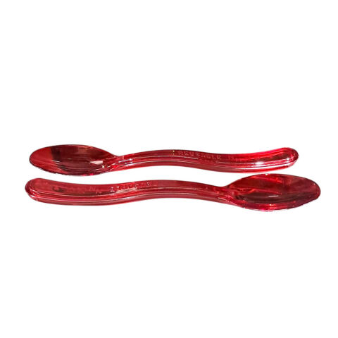 PLASTİK DONDURMA KAŞIĞI PARLAK KIRMIZI 50 Lİ - 1
