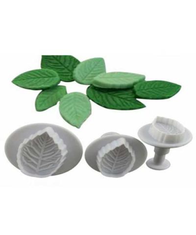 PLASTİK YAPRAK BASMALI KOPAT BÜYÜK 3'LÜ ZN530-1