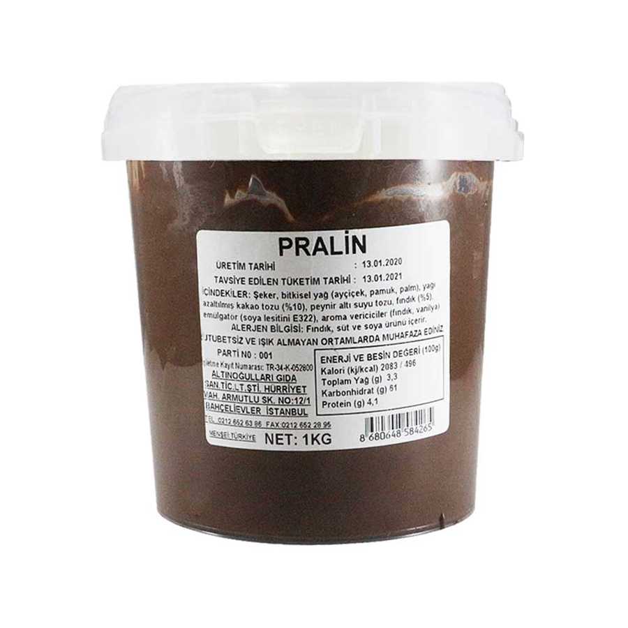 PRALİN 1 KG DOLGU VE KREMA ÇEŞİTLERİ ALTINUSTA
