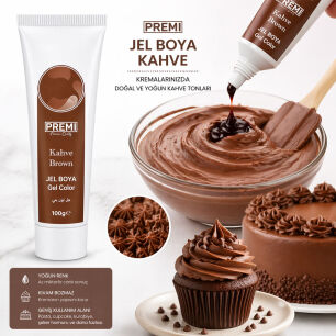 PREMI JEL TÜP BOYA KAHVE 100 GR - 2