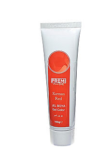 PREMI JEL TÜP BOYA KIRMIZI 100 GR - PREMI