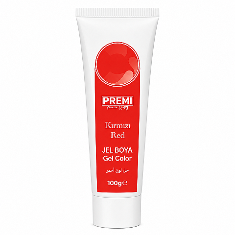 PREMI JEL TÜP BOYA KIRMIZI 100 GR - 1