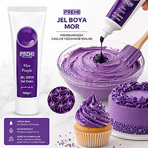 PREMI JEL TÜP BOYA MOR 100 GR - 2
