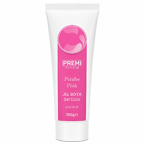 PREMI JEL TÜP BOYA PEMBE 100 GR - 1