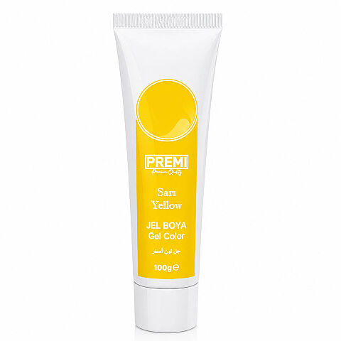 PREMI JEL TÜP BOYA SARI 100 GR - 1