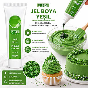 PREMI JEL TÜP BOYA YEŞİL 100 GR - 2