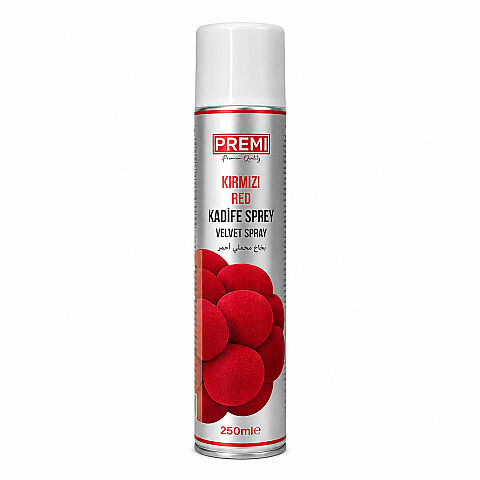 PREMI KADİFE SPREY KIRMIZI 250 ML - 1