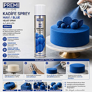 PREMI KADİFE SPREY MAVİ 250 ML - 2