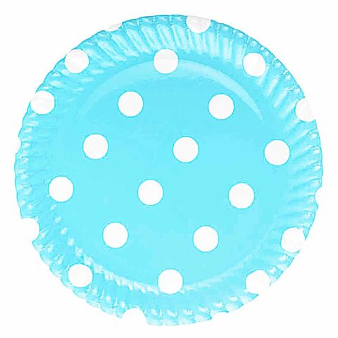 ROLL UP KARTON TABAK AÇIK MAVİ PUANTİYELİ 23CM 8Lİ