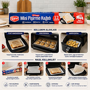 ROLL UP MİNİ KESİLMİŞ PİŞİRME KAĞIDI 30*42 CM 12'Lİ - 2