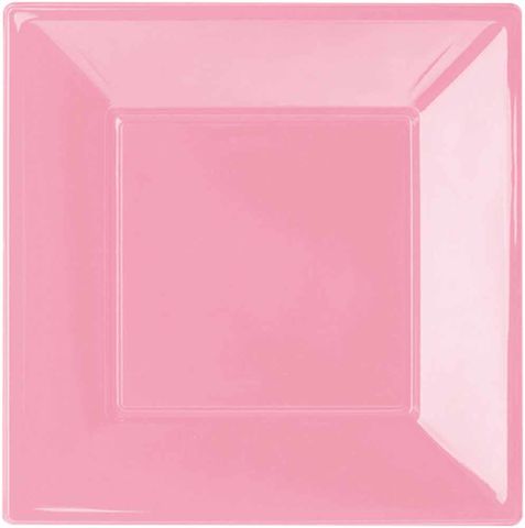 ROLL UP PART PLASTİK KARE TABAK 23CM 8Lİ PEMBE