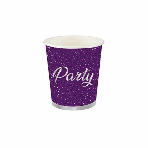 ROLL UP PARTY KARTON BARDAK PARTİ ZAMANI MOR 8Lİ