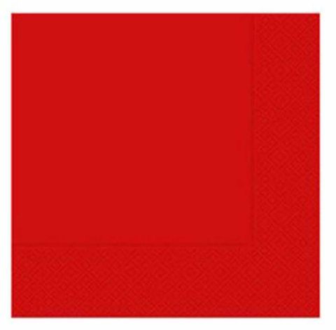 ROLL UP PARTY PEÇETE KIRMIZI 33X33CM 20AD/25PK - 1