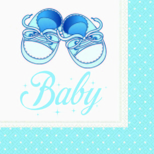 ROLL UP PARTY PEÇETE MAVİ PATİK 33*33 CM 20 AD. - ROLL-UP