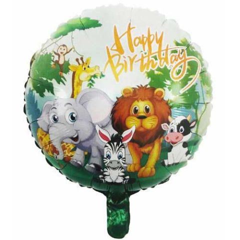 SAFARİ HAPPY BİRTHDAY FOLYO BALON 17*43 CM