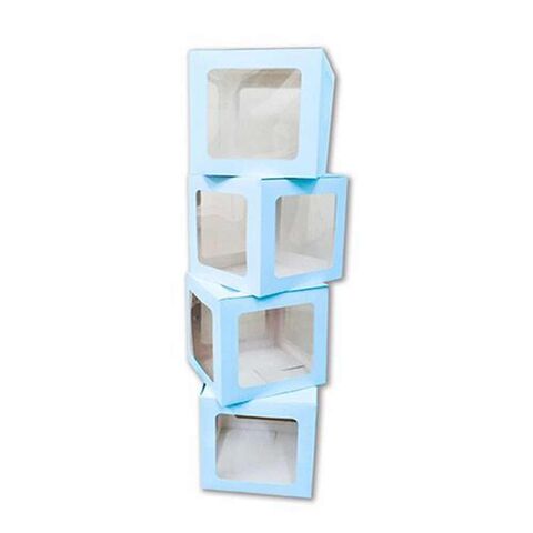 ŞEFFAF KUTU MAVİ 17 CM 